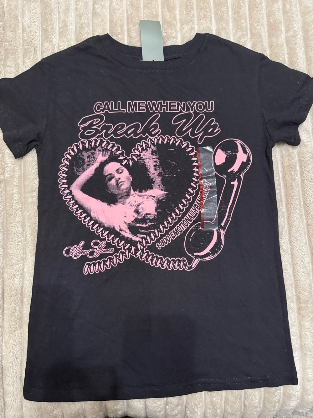 Xs bundle Call Me When You Break Up Graphic Tee - Black & Pink